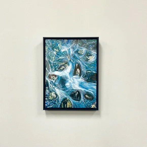 Original Artwork Acrylic Painting ~ River Rocks - Picture 3 of 5